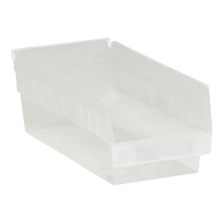 Bsc Preferred 11 5/8 x 6 5/8 x 4'' Clear Plastic Shelf Bin Boxes, 30PK BUY00013203